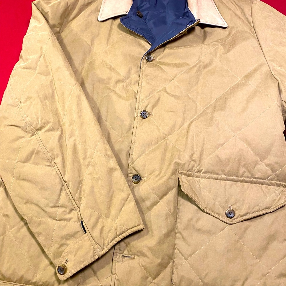 NAUTICA two way were jacket navy blue and beige color